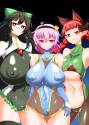 __komeiji_satori_kaenbyou_rin_and_reiuji_utsuho_to