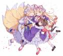 __yakumo_yukari_yakumo_ran_and_chen_touhou_drawn_b
