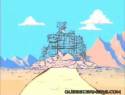 castle made of rebar and rubble
