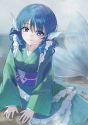 wakasagihime leaning on rock