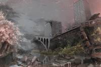 ruined cityscape