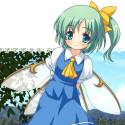 green-haired girl