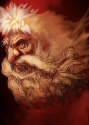 manly angry santa