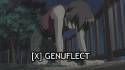 [X] GENUFLECT