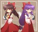 Unfortunately its not Reimu whos doubled and shes 