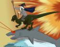 epic_wizard_riding_shark_surfing_raptor_by_biali-d
