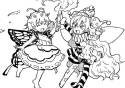 __clownpiece_and_eternity_larva_touhou_drawn_by_ki