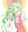 __kochiya_sanae_and_kazami_yuuka_touhou_drawn_by_s