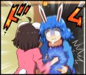 __inaba_tewi_and_seiran_touhou_and_1_more_drawn_by